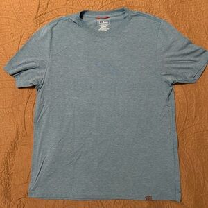 L.L. Bean Men's Heather Slate Blue Short Sleeve Tee